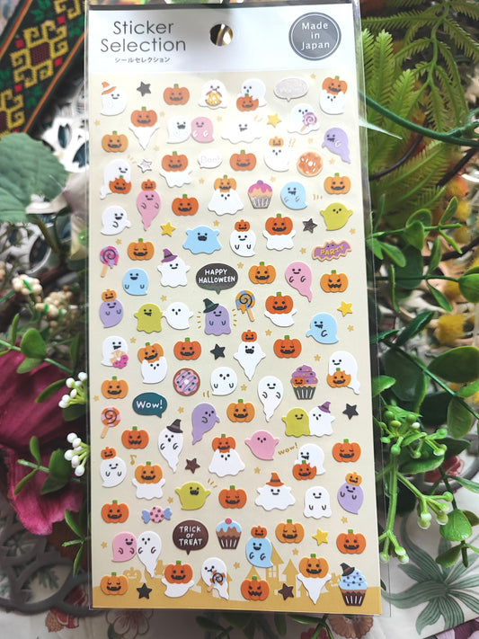 Sticker Selection Halloween Small Pumpkins GAIA_Orange /Light blue