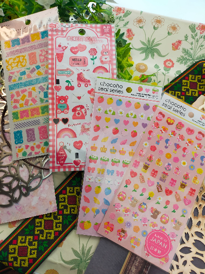 Exclusive for J.A Bear Tape / Sweet Color Red / Gift Flower / Strawberry