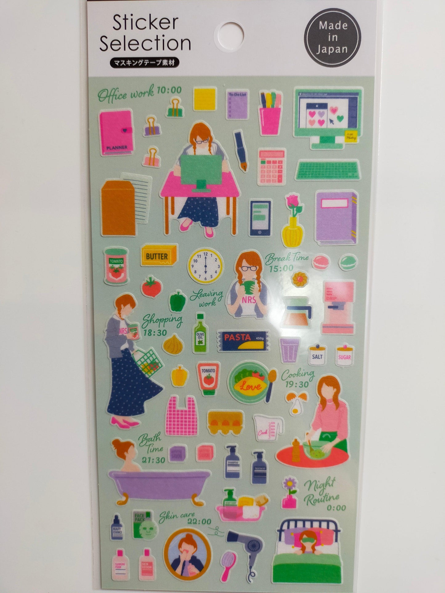 Sticker Selection Design Seals Routine ,GAIA_ Morning Routine / Office Work