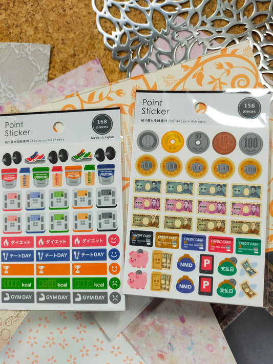 Point Sticker ,GAIA_Muscle training 168p / Money 156p