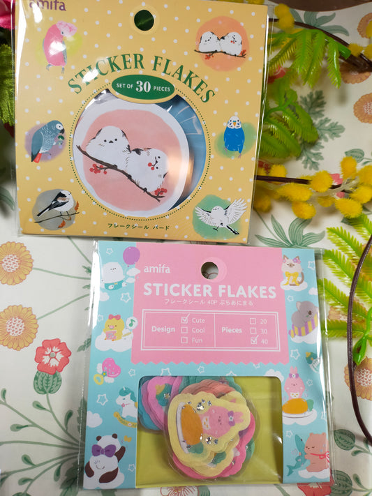 STICKER FLAKES Animal , amifa _ Bird / Petit Animal