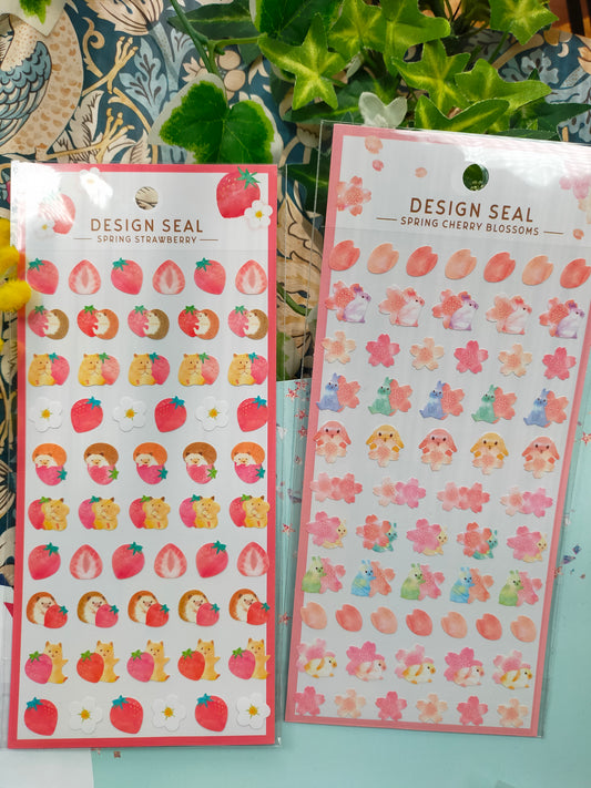Design Seal Spring, Synapse Japan_ Strawberry Spring / Cherry Blossom
