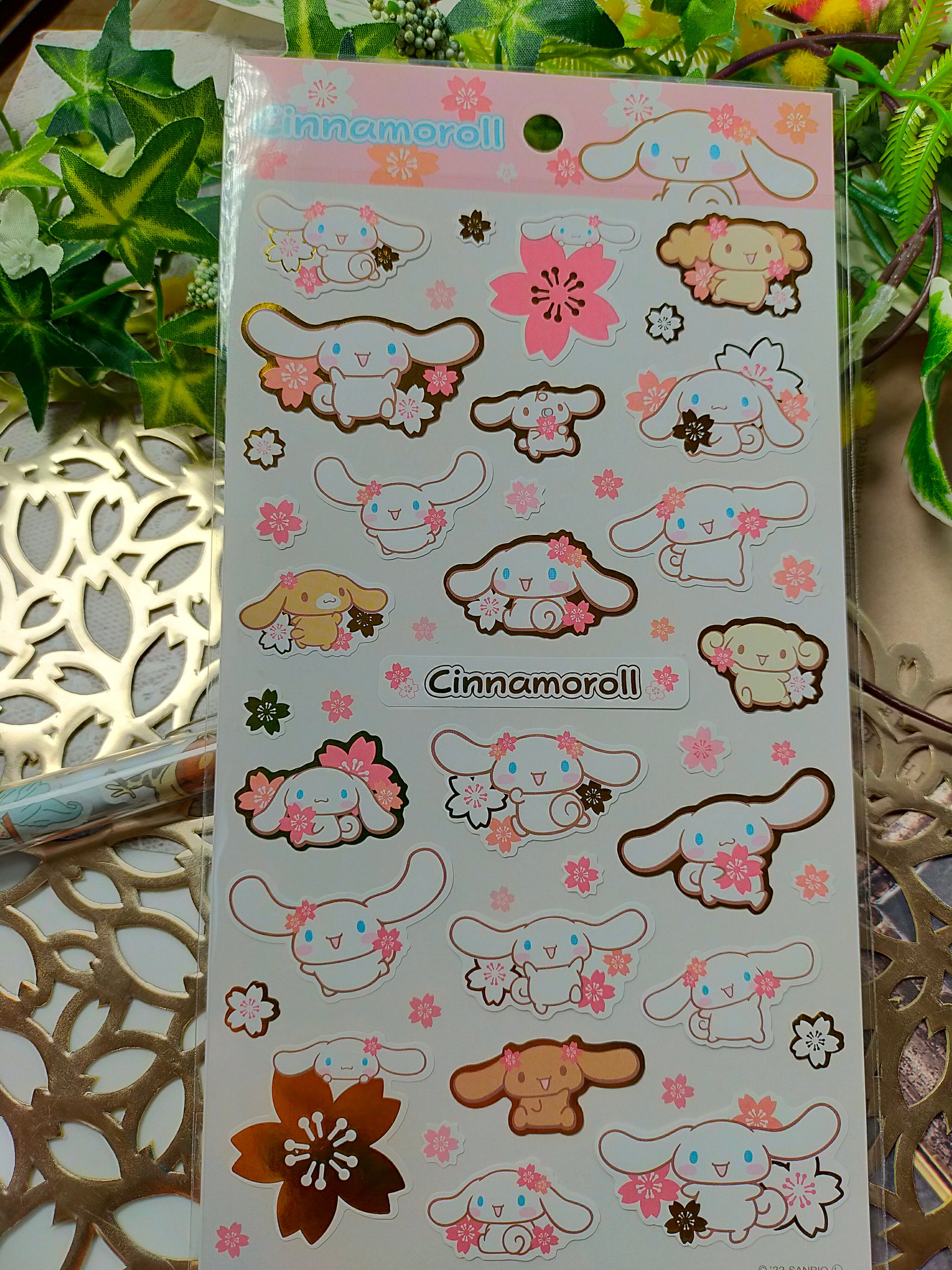 Sanrio characters Big sticker 2022 SAKURA _ Hello Kitty / Pochacco / Cinnamoroll / Kuromi / SANRIO CHARACTERS