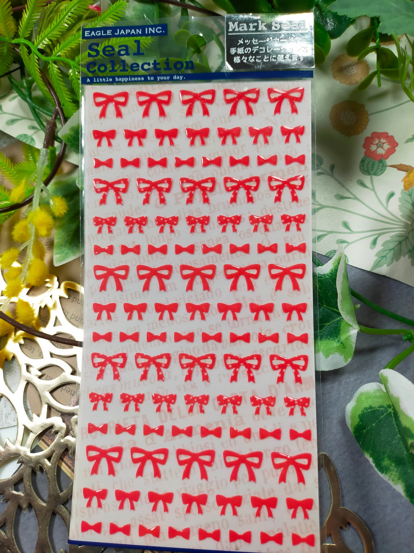 3D Seal Collection, Eagle Japan _ Heart / Star / Ribbon