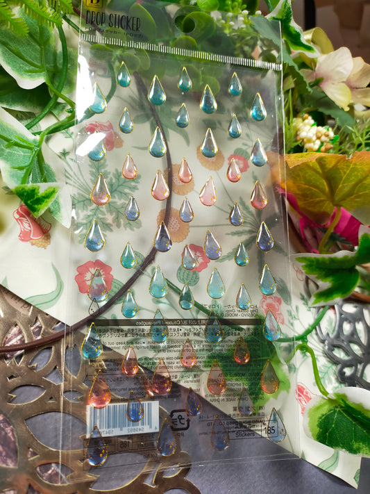 3D drop stickers, daiso