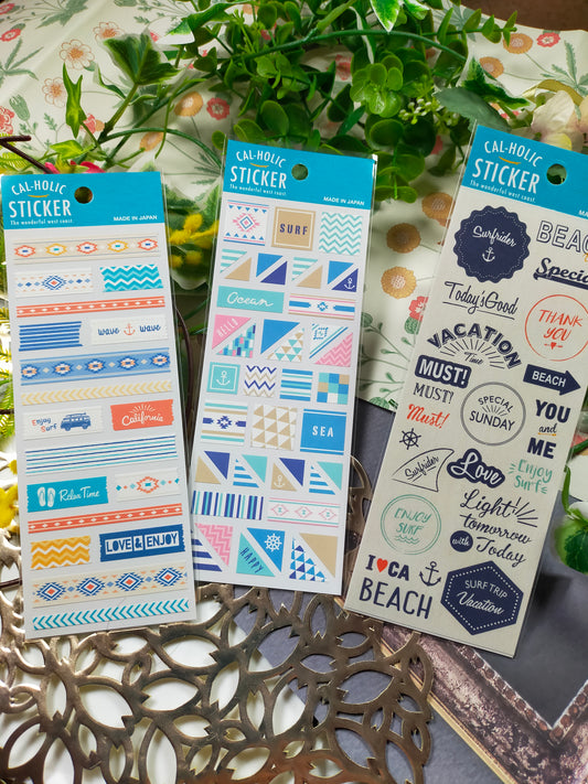 Cal-Holic Stickers West Coast, GAIA _ Beach / Surf / Wave