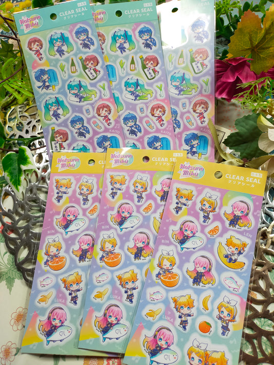 Hatsune Miku Sheet Sticker ,Synapse Japan_ Green / Yellow