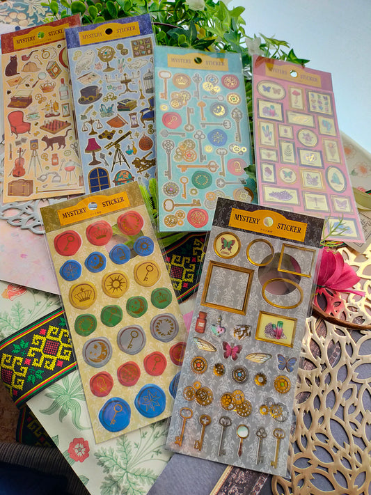 Mystery Tool Sticker, GAIA_Research / Magic tools / Key / Specimen  / 3D sealing wax-like / 3D Collection