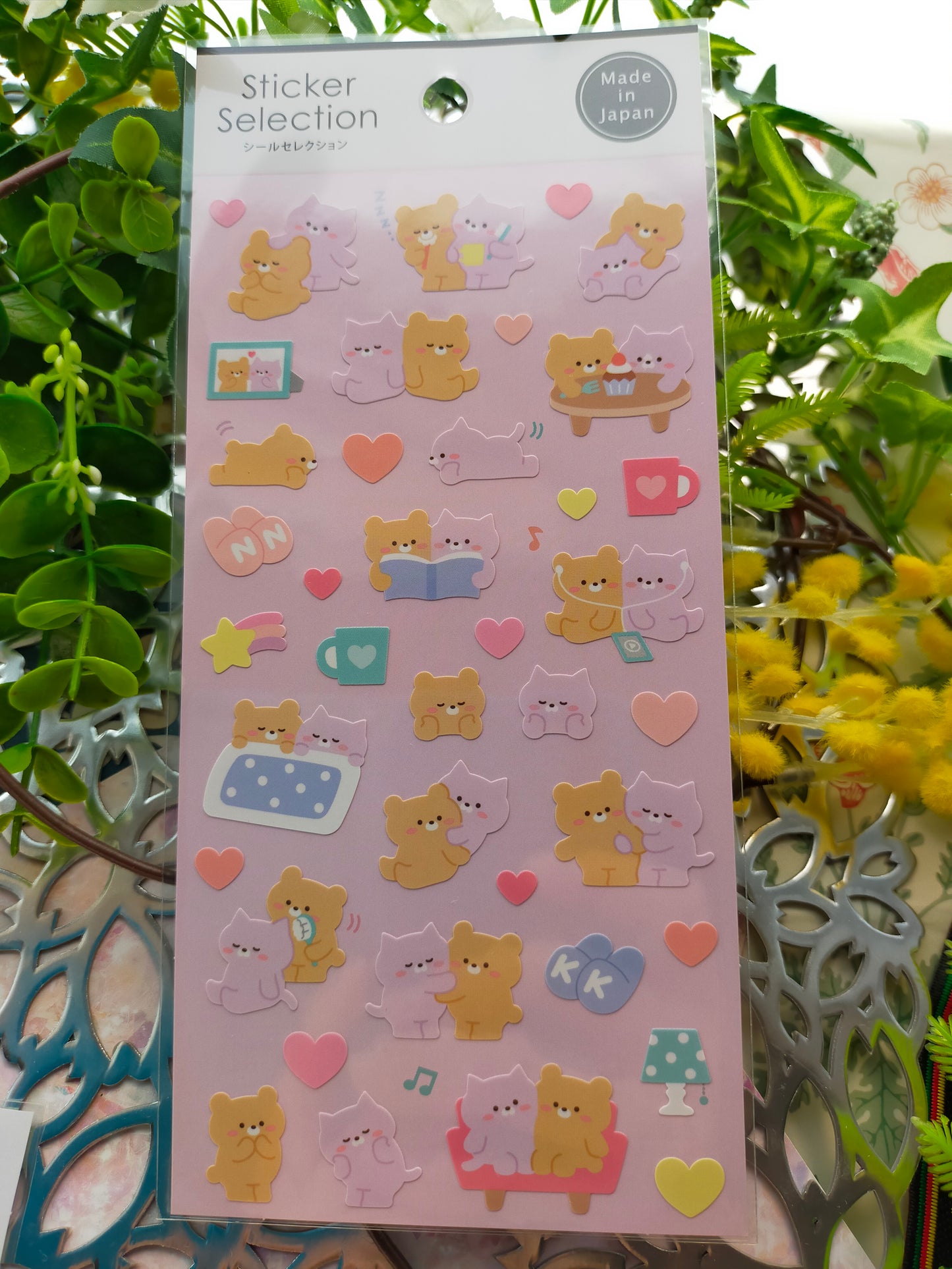 Sticker Selection Design Seals ,GAIA_ Green Outdoor /Pink Indoor /Light Blue Life /Orange Care