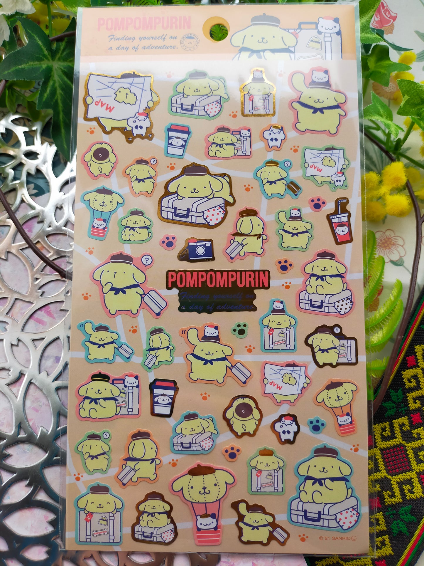 Sanrio characters Big sticker 2022 _ Hello Kitty / Kuromi /Little Twin Stars/ Tuxedosam / Hangyodon /Kerokerokeroppi / Pompompurin