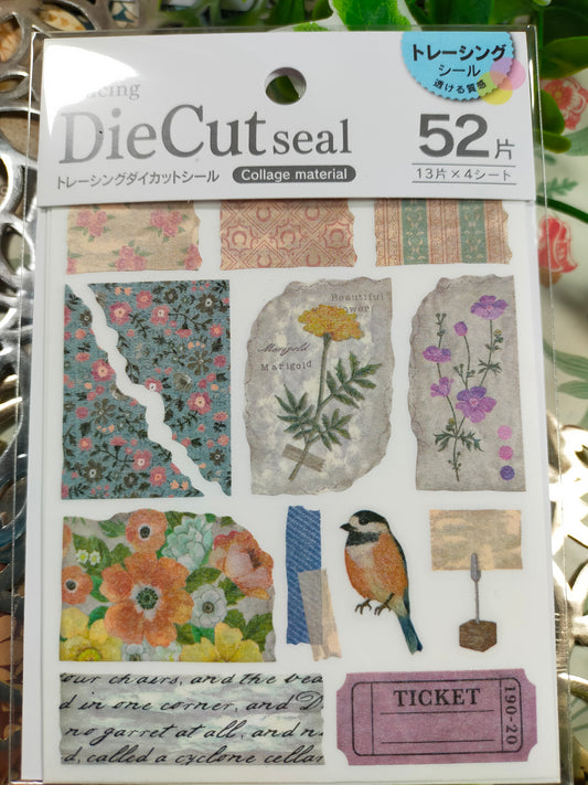Die cut seal ,Kyowa_ Collage Materials 52 p