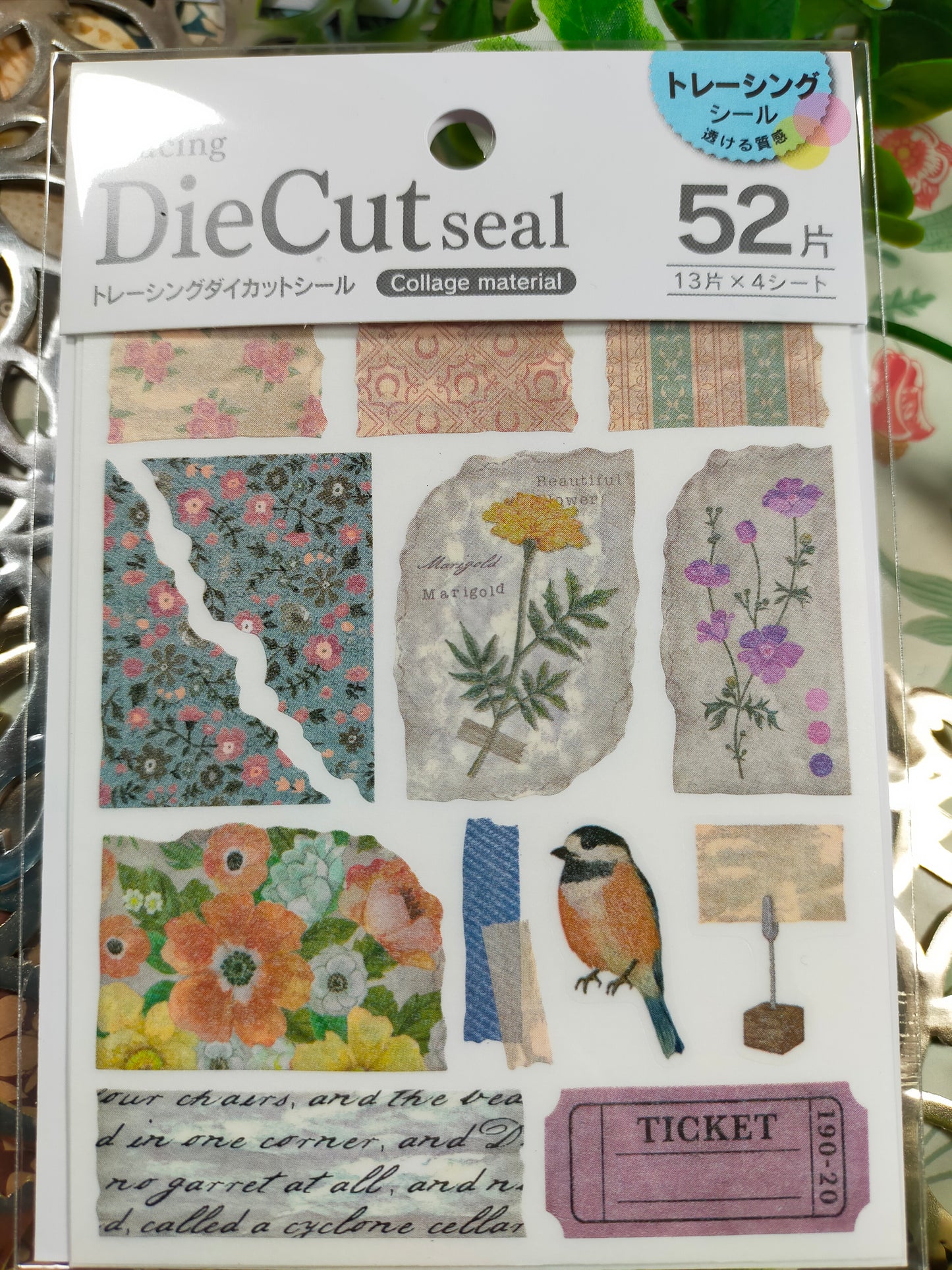 Die cut seal ,Kyowa_ Collage Materials 52 p