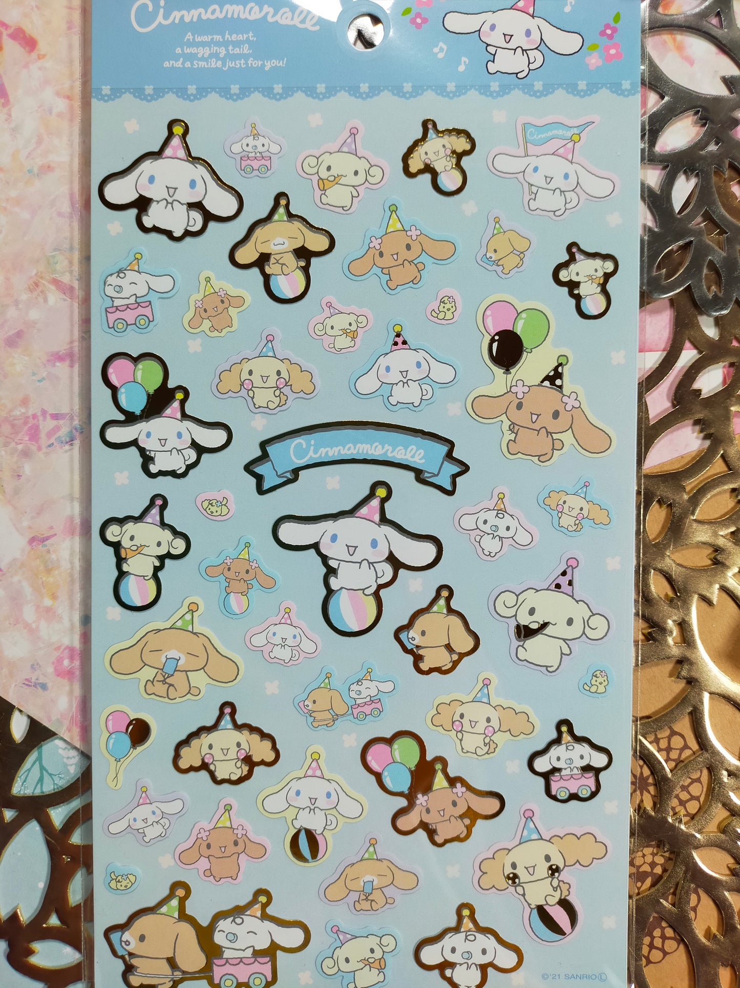 Sanrio characters Big sticker 2022 spring_ Sanrio Character / Kuromi / My Melody/ Cinnamoroll / Pompompurin / Doraemon blue / Doraemon yellow