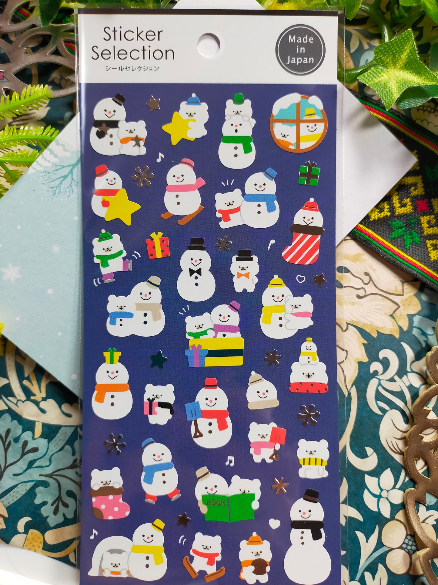 Sticker Selection Design Seals Snowmen , GAIA_ Alphabet / Polar Bears