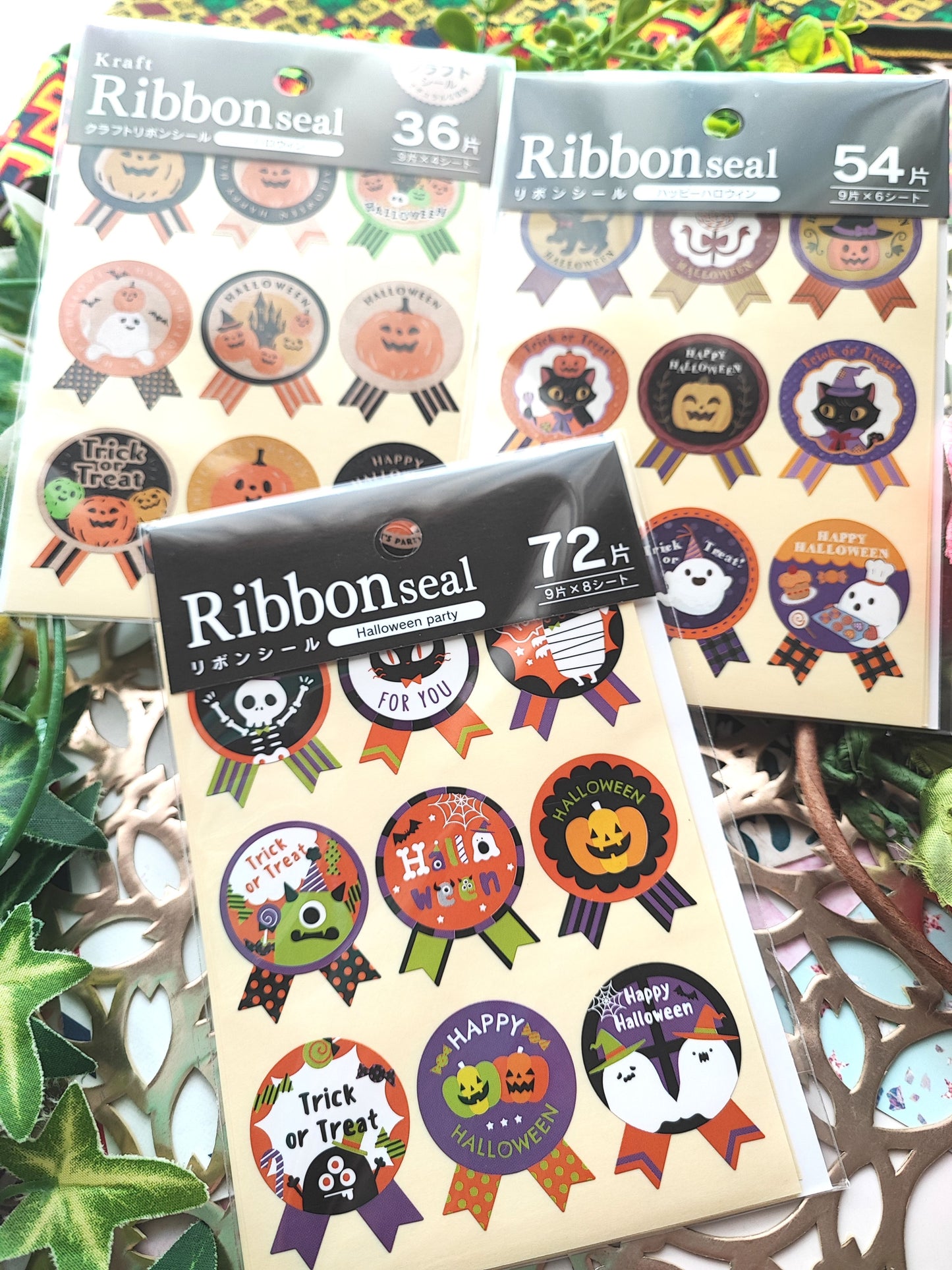 Ribbon seal Halloween,Kyowa _ 36p / 54p /72p