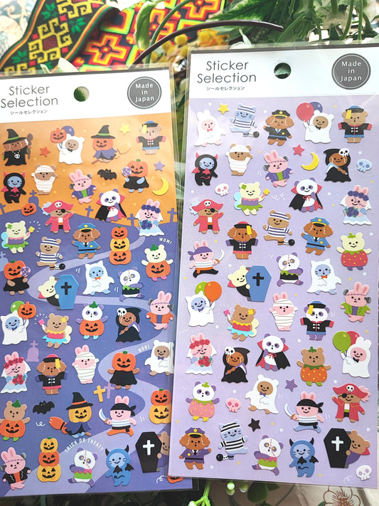 Sticker Selection Halloween ,GAIA_Orange purple/ Light Purple