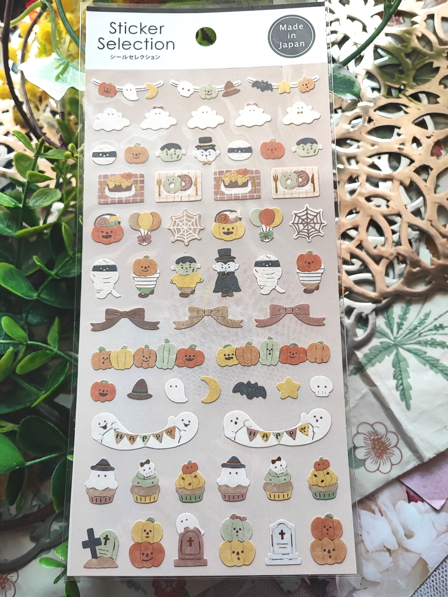 Sticker Selection Halloween Nature ,GAIA_Medium size/ Small size