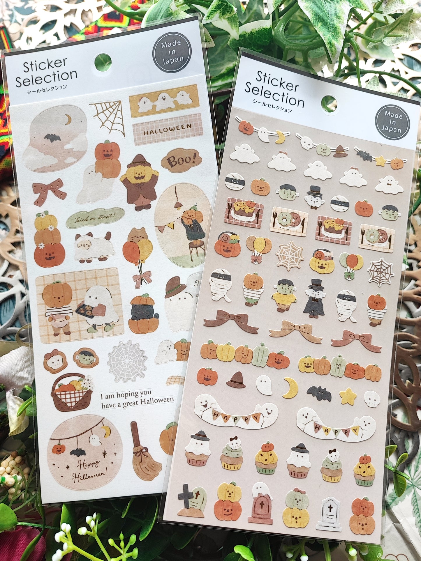 Sticker Selection Halloween Nature ,GAIA_Medium size/ Small size