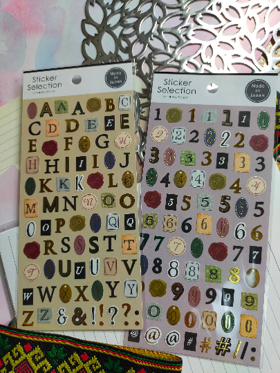 Sticker Selection , GAIA_ Alphabet / Numbers