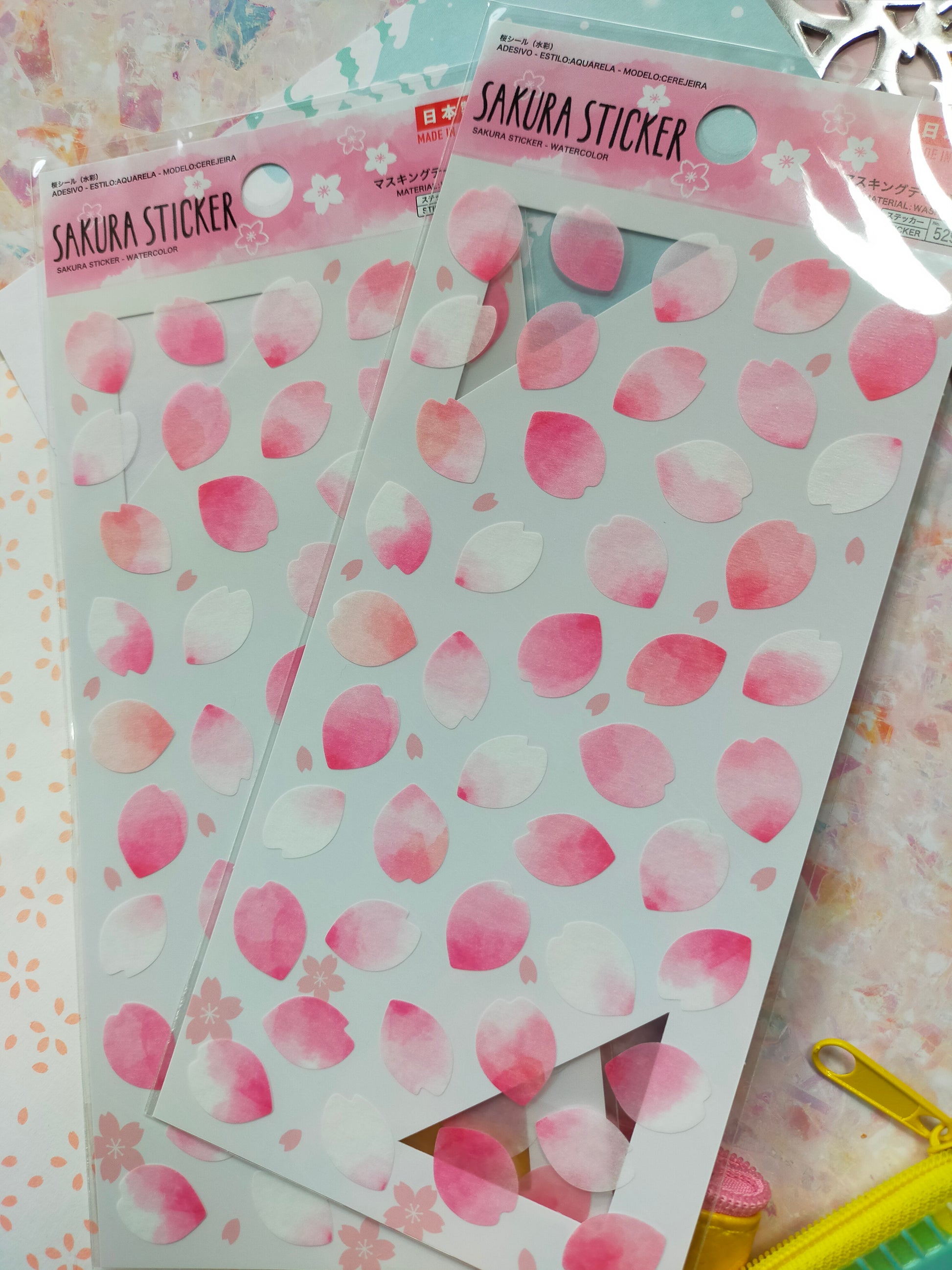 Spring Stickers white, daiso_Sakura / Ume