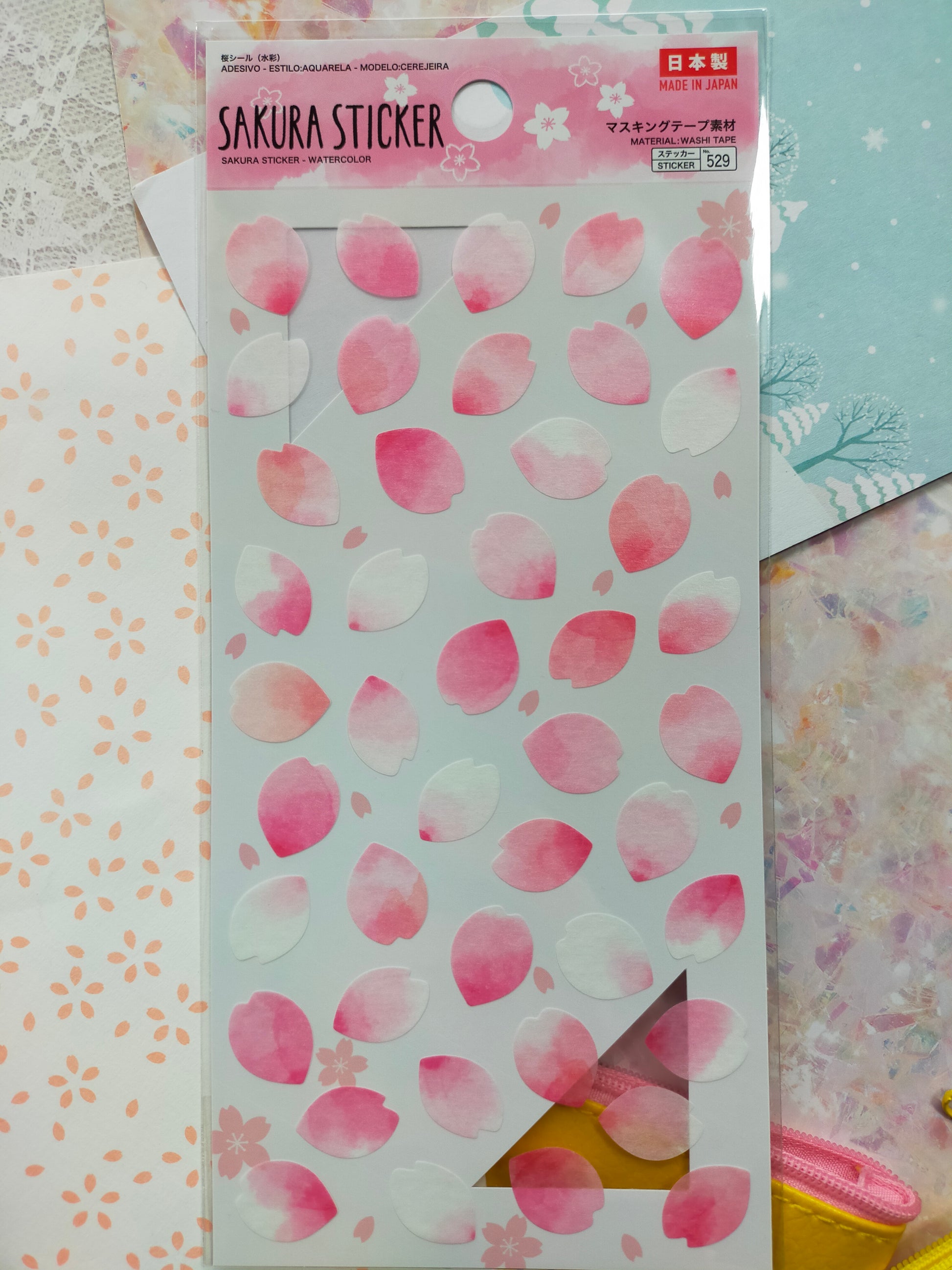 Spring Stickers white, daiso_Sakura / Ume