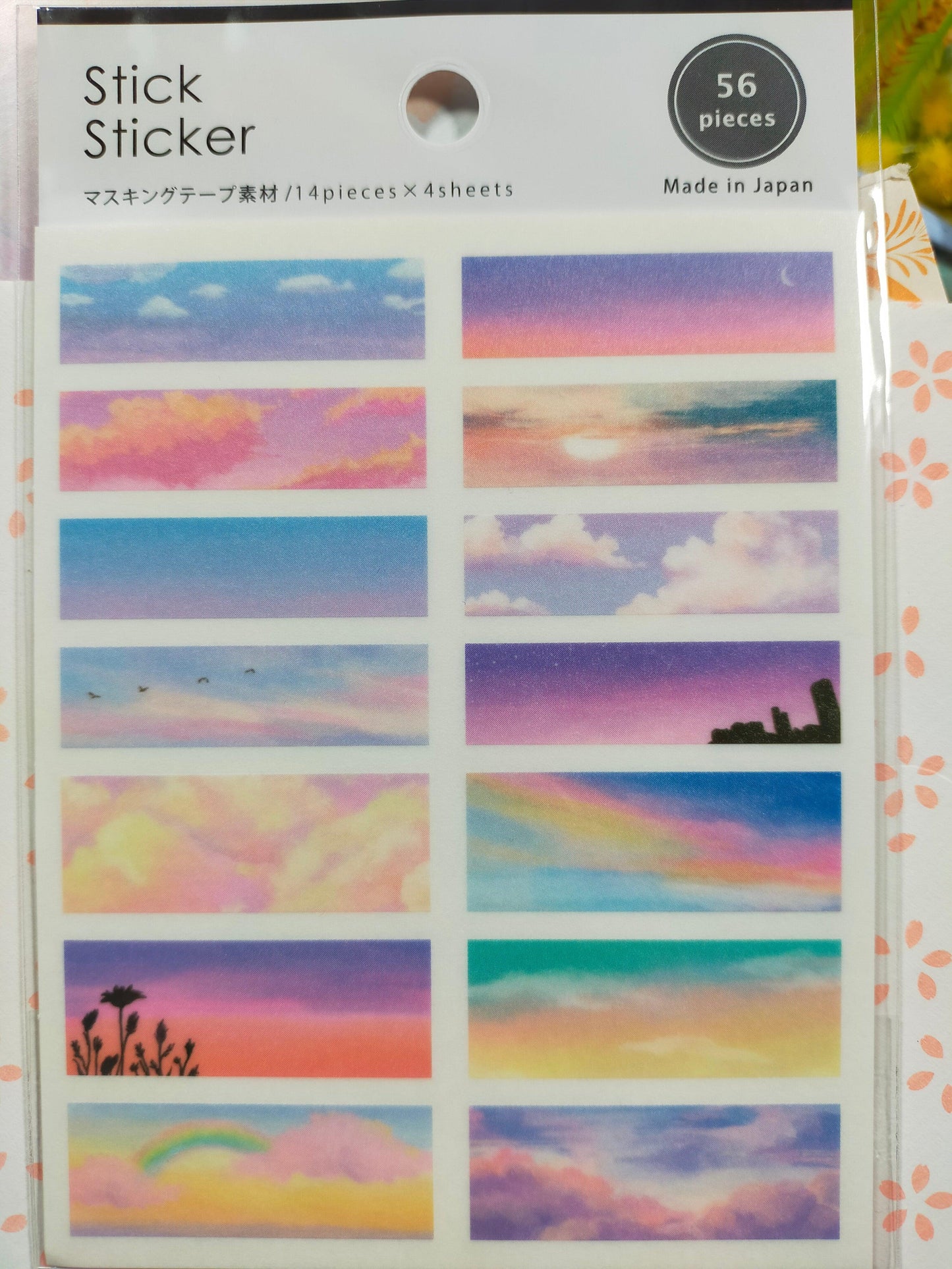 Sky color sticker, GAIA,_ Blue sky 56p / Sunset glow 56p