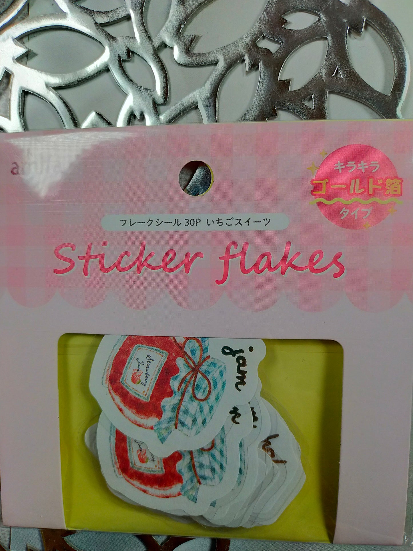 STICKER FLAKES Sweet and food 10designs*3pieces, amifa_ Retro Shop / Chocolate / Strawberry sweets