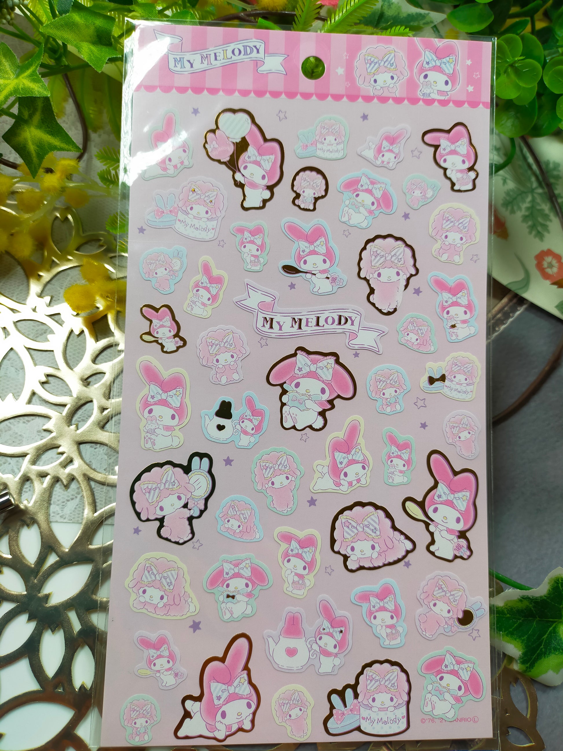 DAISO Japanese stickers Sheet Set of 4 Sanrio Character Hello Kitty MY  MELODY