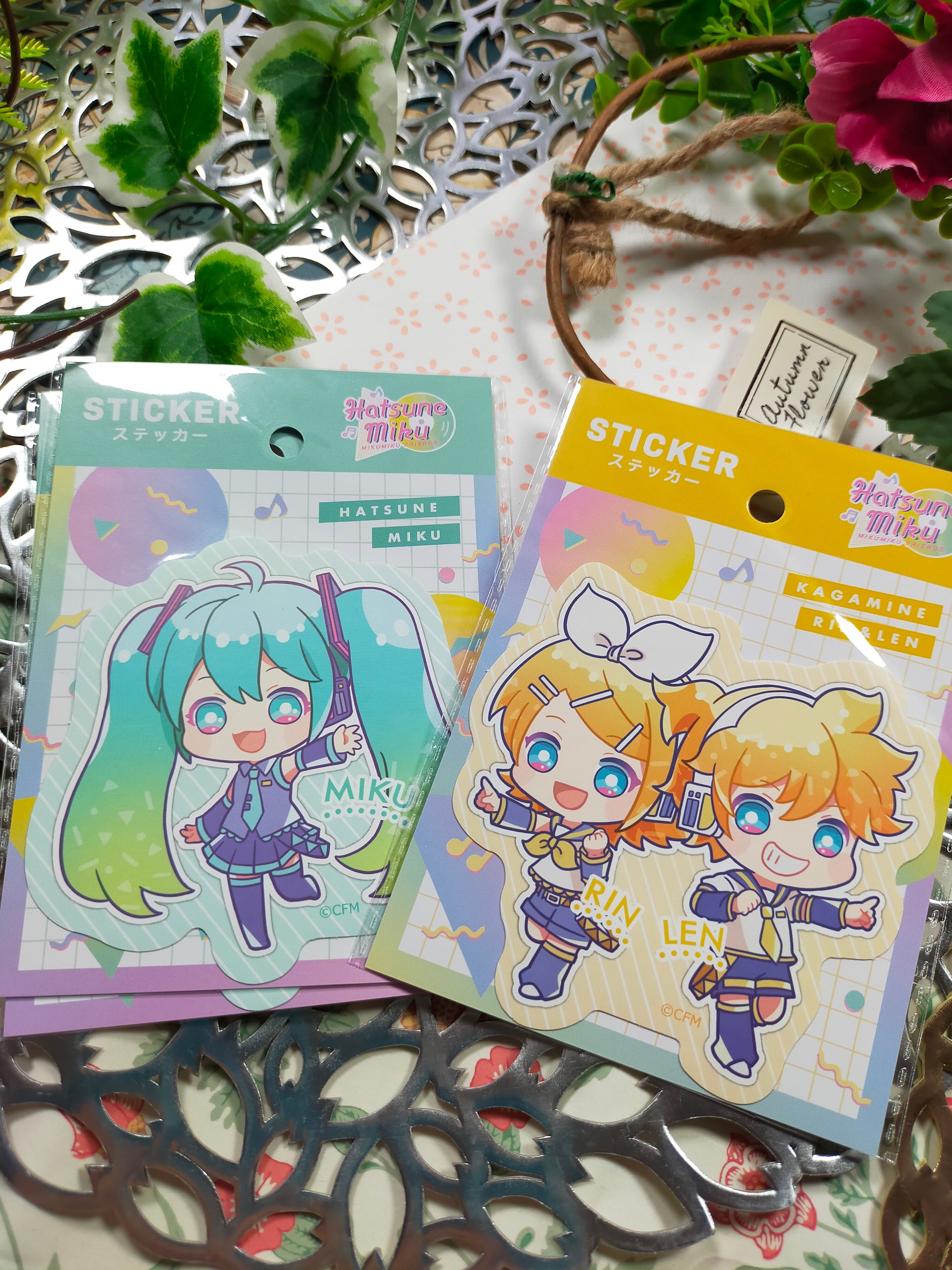 Hatsune Miku Sticker ,Synapse Japan_ Hatsune Miku / Kagamine Rin & Len –  ☆CocoaStars☆ Japanese Stickers