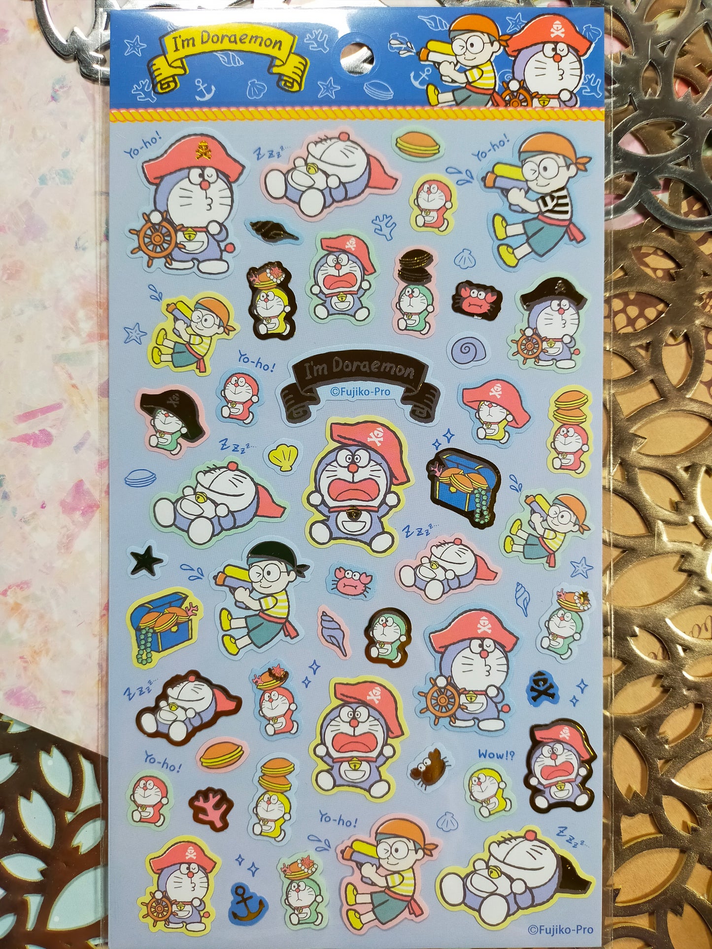 Sanrio characters Big sticker 2022 spring_ Sanrio Character / Kuromi / My Melody/ Cinnamoroll / Pompompurin / Doraemon blue / Doraemon yellow