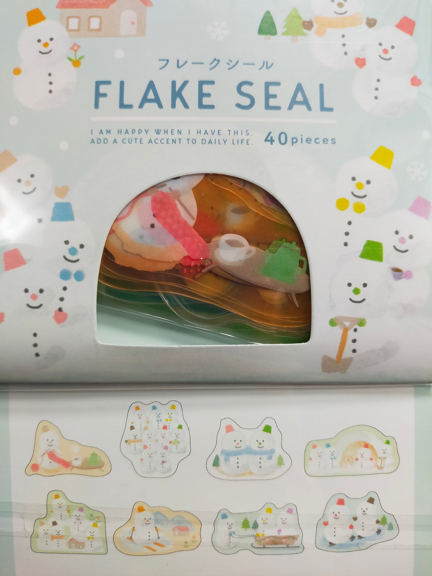 Flake Seal Snow Snowman,SynapseJapan, _ Snowflakes /Snowman Pattern