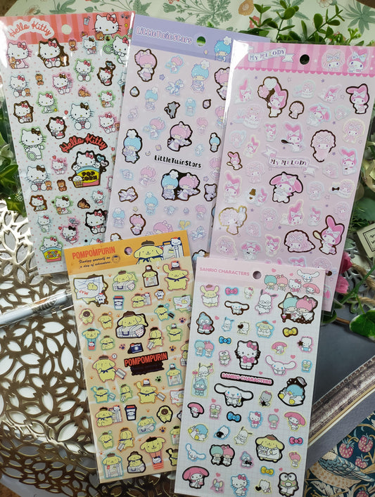 ChocoCat Stationary Fold-And-Mail Set Sanrio 2005 Y2K & Cinnamonroll  Stickers 