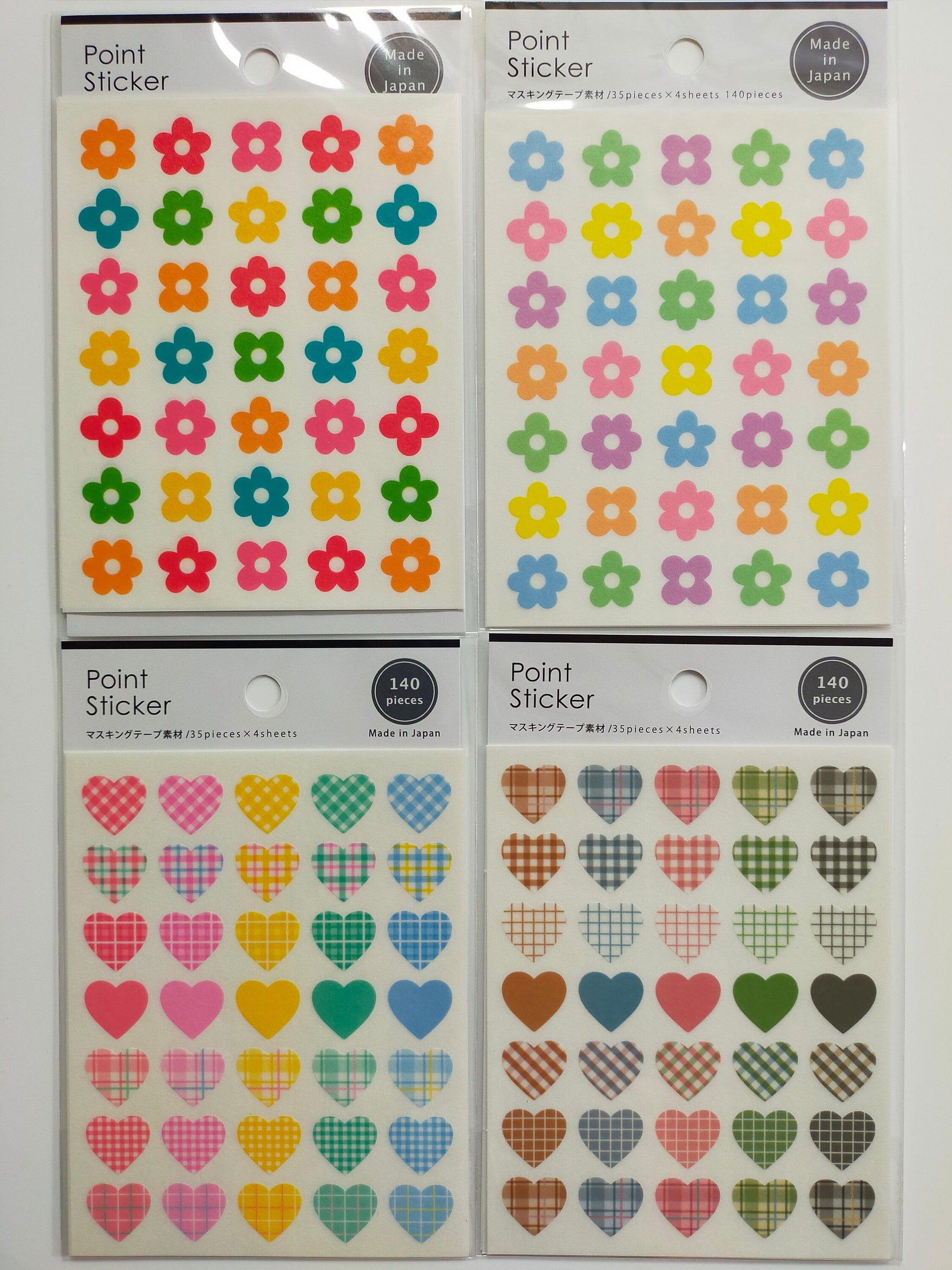 Point Sticker 140p,GAIA_Flower Vivid /Flower Paste /Heart Milky /Heart Smoky